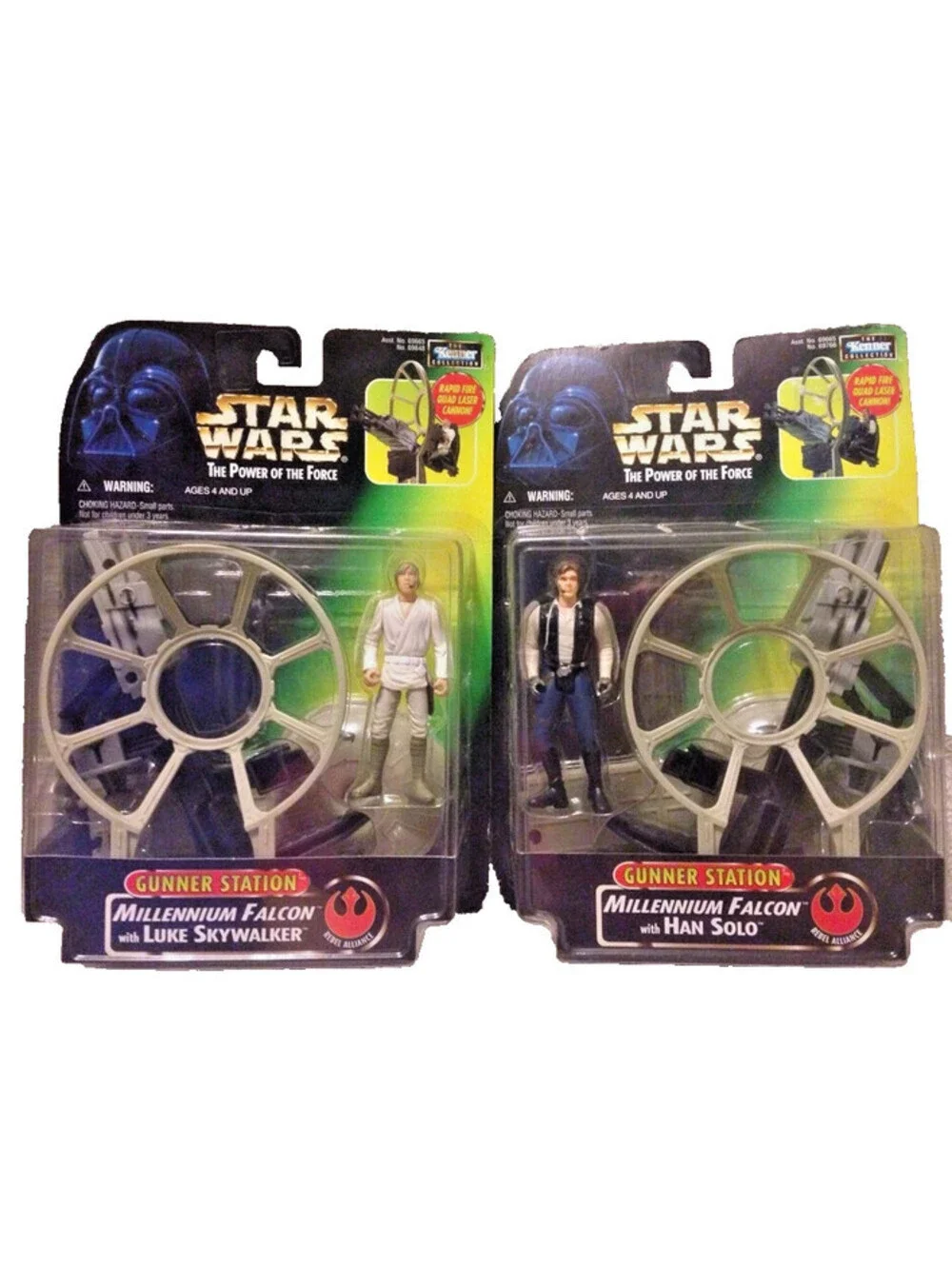 Star Wars Millineum Falcon Gunner Station Han Solo Luke Skywalker POTF 1997